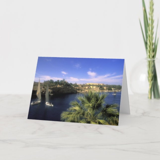 Carte AF, Egypte, Haute Egypte, Assouan. le Nil, (Devant)