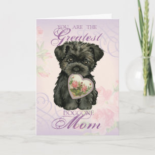 Carte Affenpinscher Heart Mom