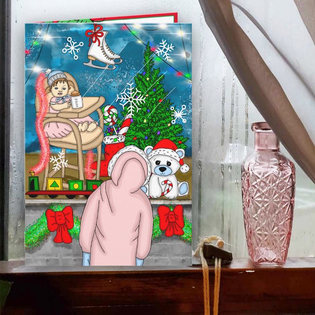 Carte Affichage de la fenêtre Nostalgique de Noël (Créateur téléchargé)