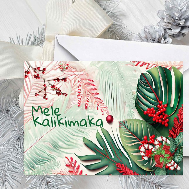 Carte Affichage de Noël hawaïen (Créateur téléchargé)