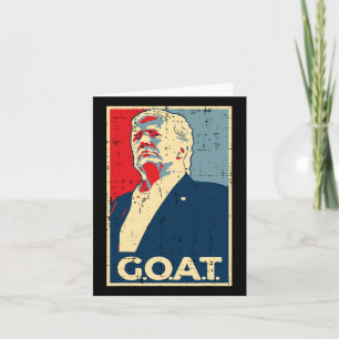 Carte Affiche de chèvre Trump 2024 