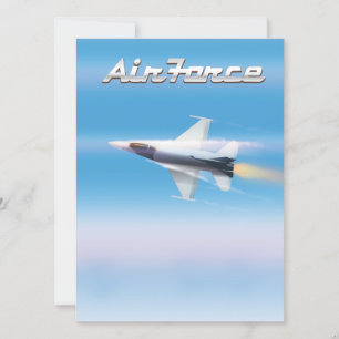 Carte Affiche de jet de l'armée de l'air