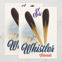 Affiche de ski Whistler Canada