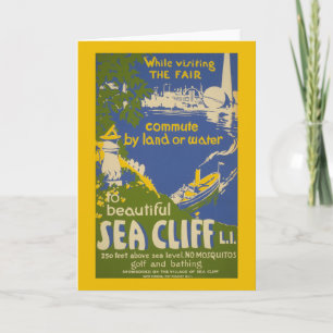 Carte Affiche de voyage Promotion Sea Cliff, Long Island