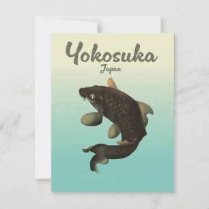 Carte Affiche de voyage Yokosuka Japon
