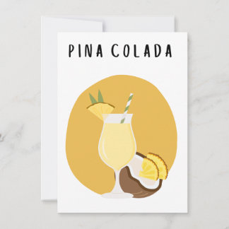 Carte Affiche Pina Colada petit format