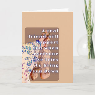 Carte Affiche rétro VRAIE AMITIÉ Dame et sa Tortoise