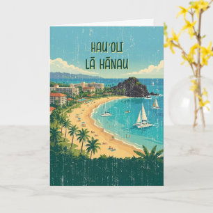 Carte Affiches de voyage hawaïennes vintage - Maui