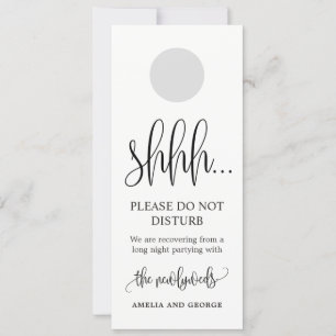 Carte Affichette de porte Mariage ne pas déranger LCC