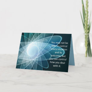 Carte Affirmation de devis d'inspiration et de motivatio