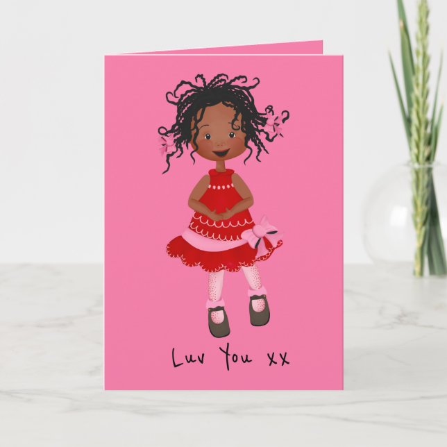 Carte Africaine Américaine Valentines (Devant)