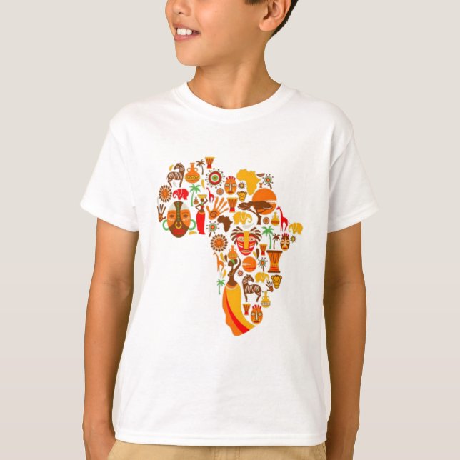 Carte africaine T-Shirt (Devant)
