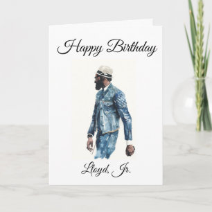 Carte African American Male - Birthday