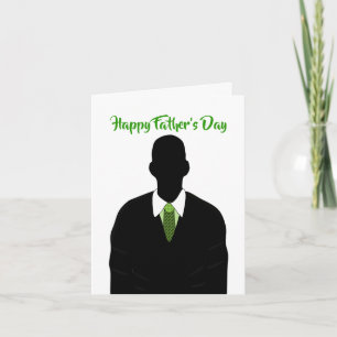 Carte African American Suit & Cravate Happy Fête des pèr