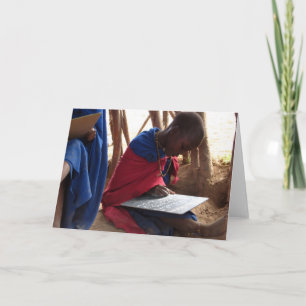 Carte African Student Greeting Card