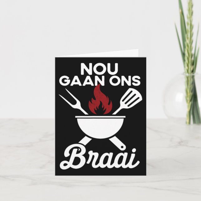 Carte Afrique du Sud Bbq Nou Gaan Ons Braai Afrique du S (Devant)
