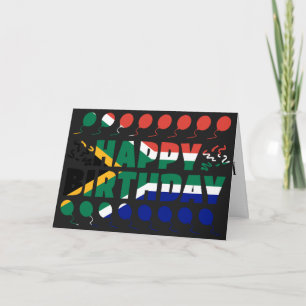 Carte Afrique du Sud Drapeau patriotique