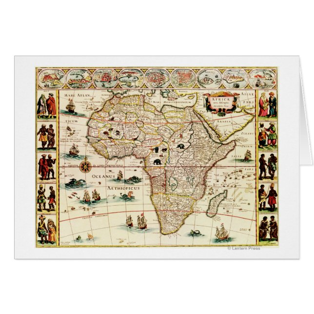 Carte AfriquePanoramiqueAfrique 2 (Devant horizontal)