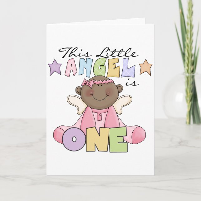 Carte Afro-Américaine 1er Cadeaux d'anniversaire (Devant)