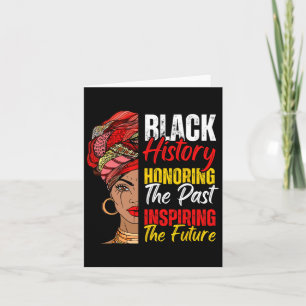 Carte Afro Girl Honoring Past Inspirant Future Black Son