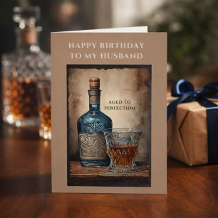 Carte Âgé à la perfection mari Joyeux anniversaire