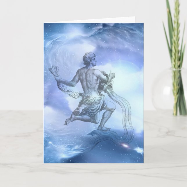 Carte Age du Zodiaque Aquarius (Devant)