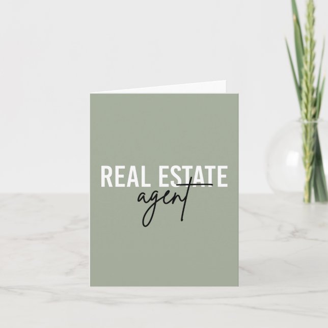 Carte Agent immobilier | Cadeaux pour le concessionnaire (Devant)
