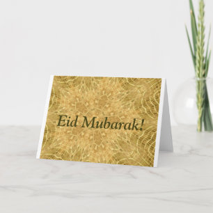 Carte Aïd Moubarak Adha Fitr or beau