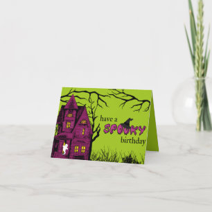 Carte Aie un anniversaire éffrayant !