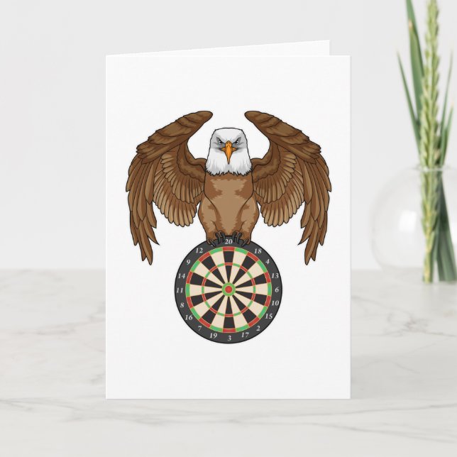 Carte Aigle aux fléchettes avec Dartboard (Devant)