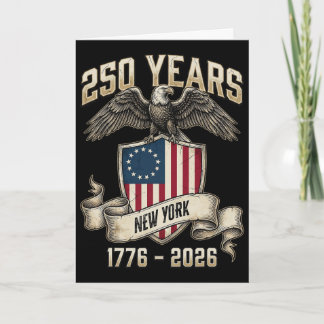 Carte Aigle et Drapeau 250 Ans 1776-2026 250e Anniversai