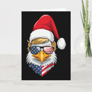 Carte Aigle Noël États-Unis – Trump Père Noël Graphique