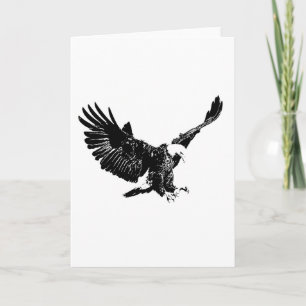 Carte Aigle noir et blanc
