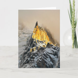 Carte Aiguille des Deux Aigles lever du soleil, Chamonix