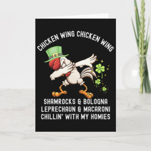Carte Aile de poulet Aile de poulet Chanson Hot Dog Bolo