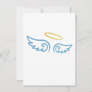 Carte Ailes Angel Bleu avec Halo