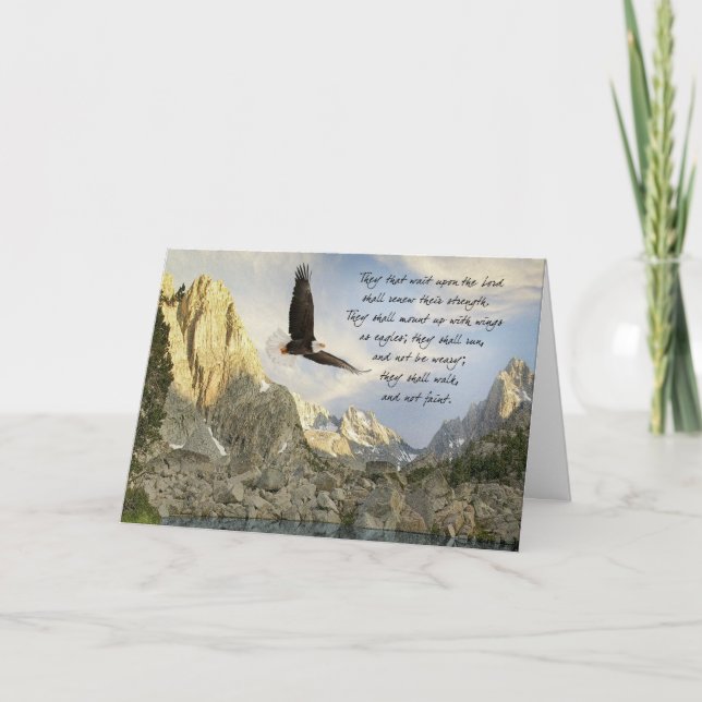 Carte Ailes comme Eagles Isaïe 4o : 31 (Devant)