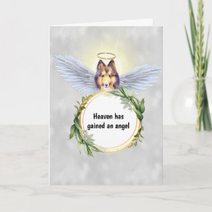 Carte Ailes d'ange chien de garde Hallo couronne paradis