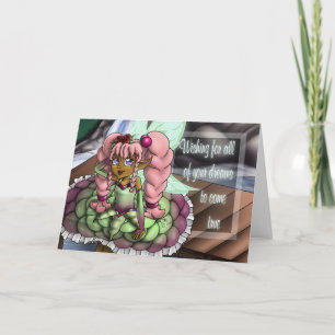 Carte Ailes de papillon fraiche afro-américaines