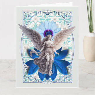 Carte Ailes de saphir - Ange Lotus Bleu