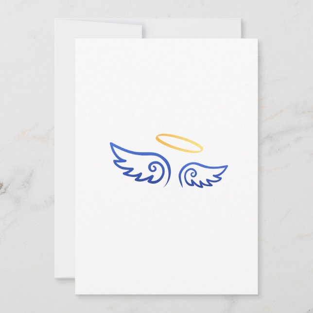 Carte Ailes Royal Blue Angel avec Halo (Devant)