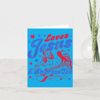 Carte Aime Jésus Aamerica Trop Aigle Patriotique - Jésus