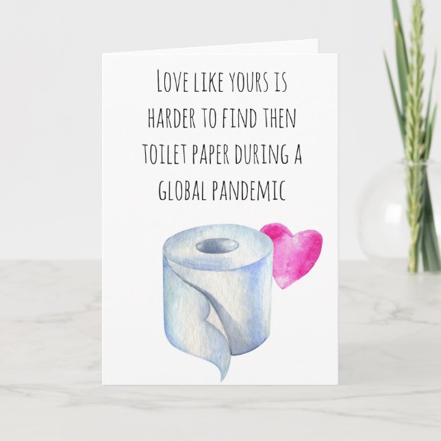 Carte Aimer Comme Vos Toilettes Papier Convid (Devant)
