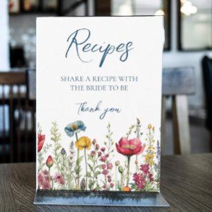 Carte Aimer dans l'aquarelle en fleur Fleurs sauvages Si