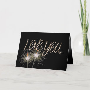 Carte Aimer les Sparklers en noir