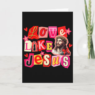Carte Aimez comme Jésus Dieu Religieux Chrétien Saint-Va