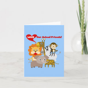 Carte Aimez nos amis animaux