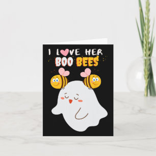 Carte Aimez Son Boo Bees Drôle Halloween Couple Husband 