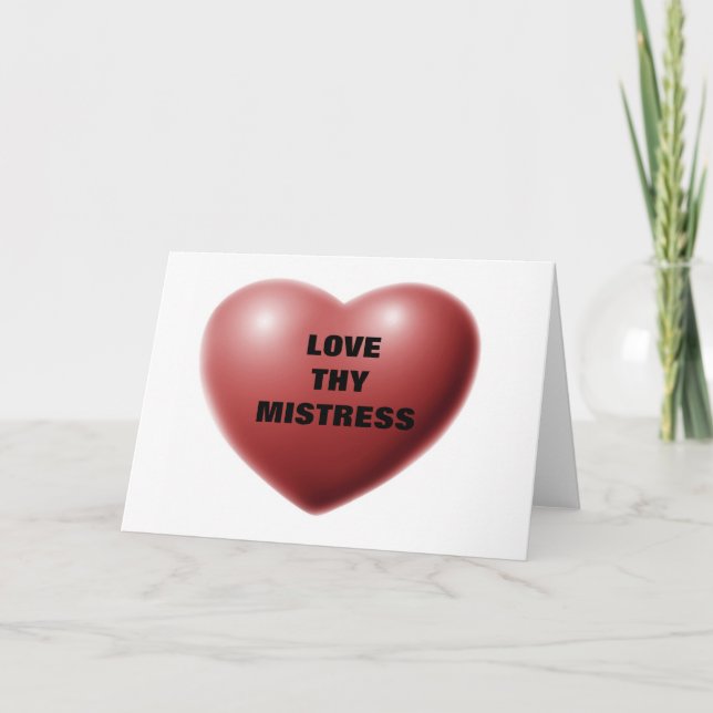 CARTE AIMEZ THY MAÎTRESSE (Devant)