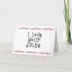 CARTE AIMEZ VOTRE SOURIRE PORTANT CELUI QUE VOUS M'AVEZ